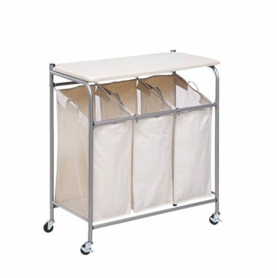 Wholesale Honey-Can-Do Honeycando Sort & Iron Triple Laundry Center Srt01196 Laundry Baskets