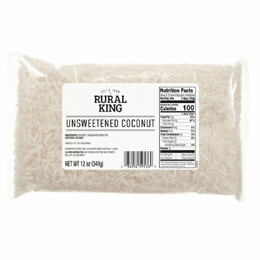 Online Rural King Unsweetened Coconut, 12 Oz. Dried Fruit