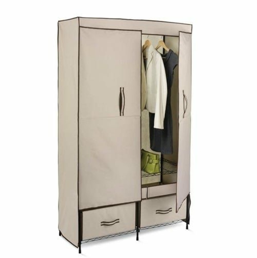 Hot Honey-Can-Do Honeycando 43 Wide Double Door Storage Closet Wrd01274 Laundry Baskets