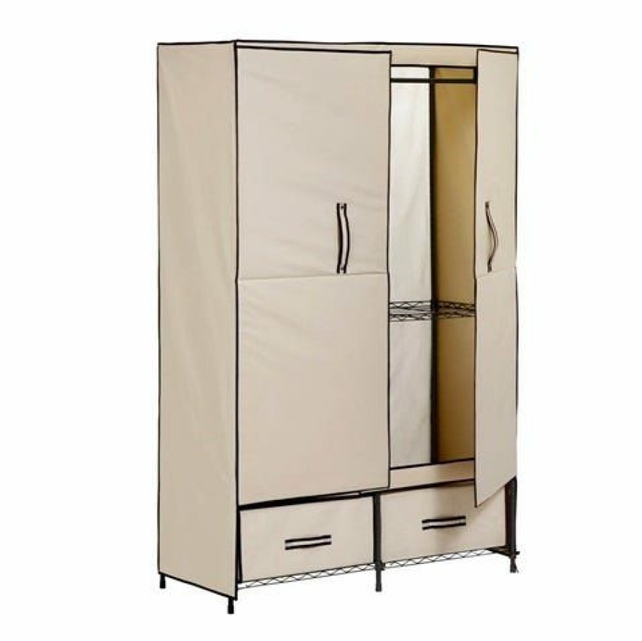 Hot Honey-Can-Do Honeycando 43 Wide Double Door Storage Closet Wrd01274 Laundry Baskets