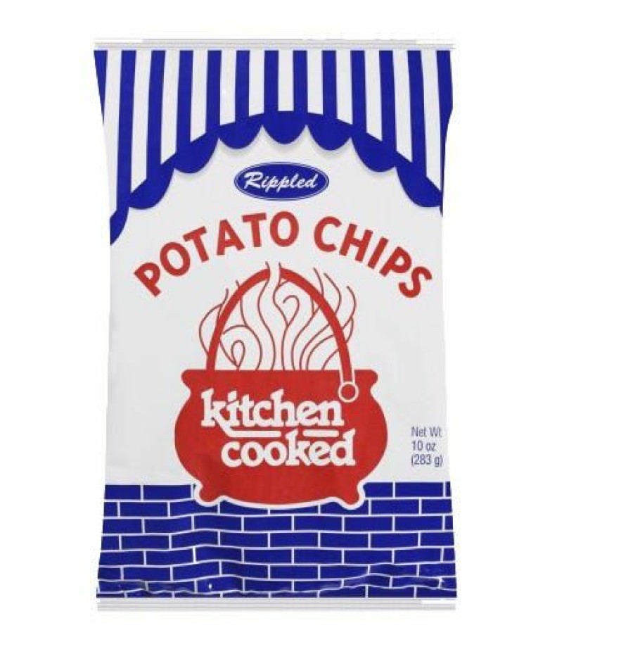 New Kitchen Cooked Original Rippled Potato Chips, 10 Oz. Bag Chips & Crackers