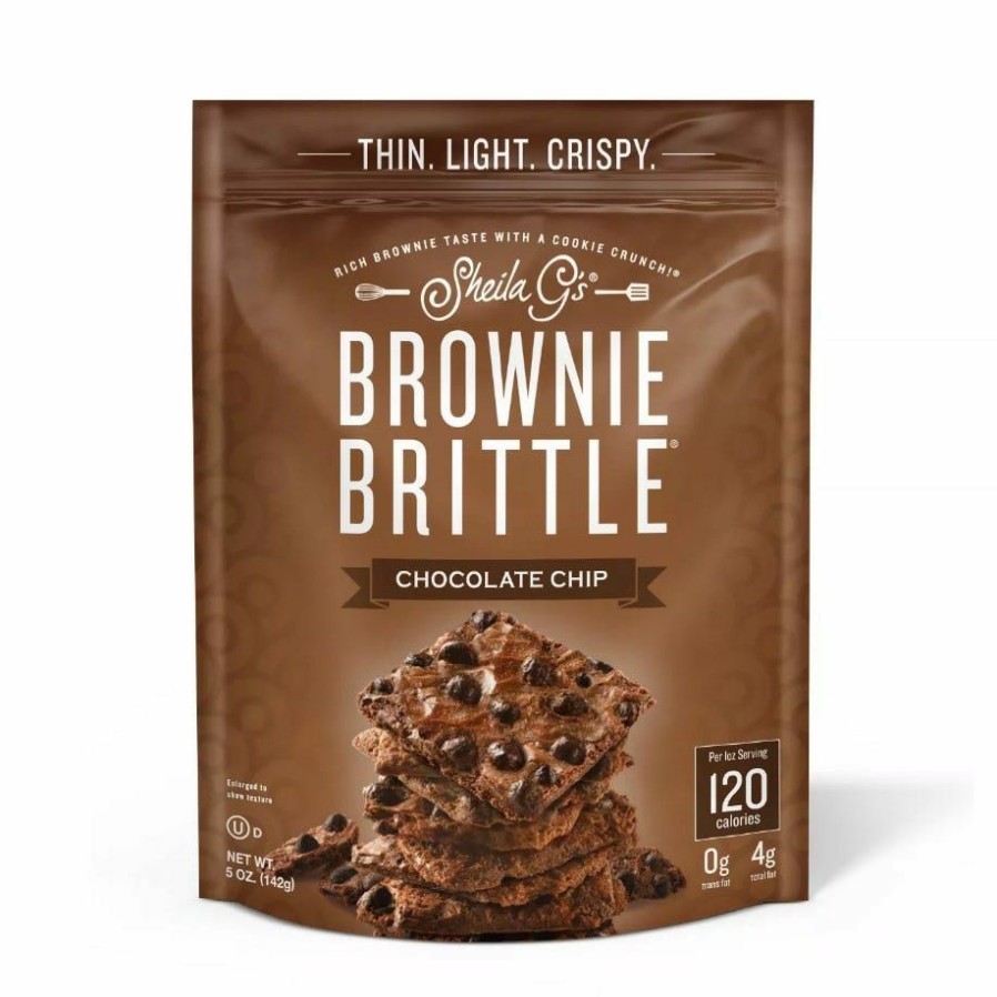 Wholesale Sheila G'S Chocolate Chip Brownie Brittle, 5 Oz. Cookies