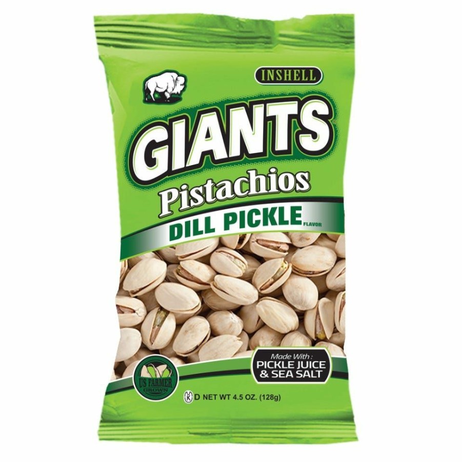 Wholesale Giants Dill Pickle Pistachios, 4.5 Oz. Salty Snacks