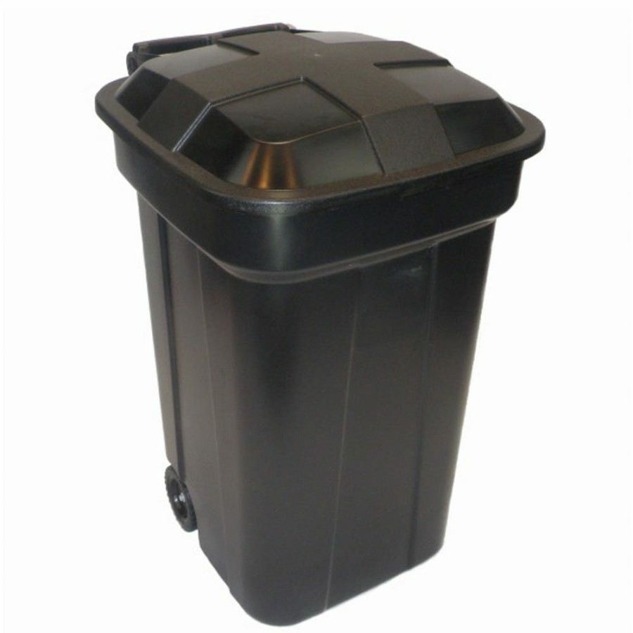 Best Various Brands Wheeled Garbage Can With Lid, 45 Gallon Trash Can