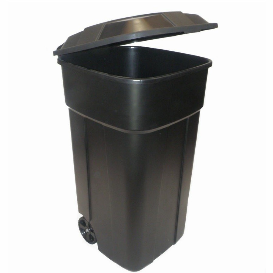 Best Various Brands Wheeled Garbage Can With Lid, 45 Gallon Trash Can