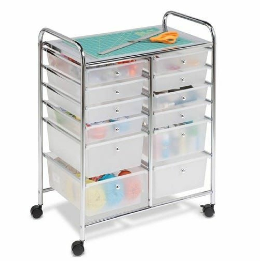 Online Honey-Can-Do Honeycando 12 Drawer Studio Organizer Cart Crt01683 Laundry Baskets