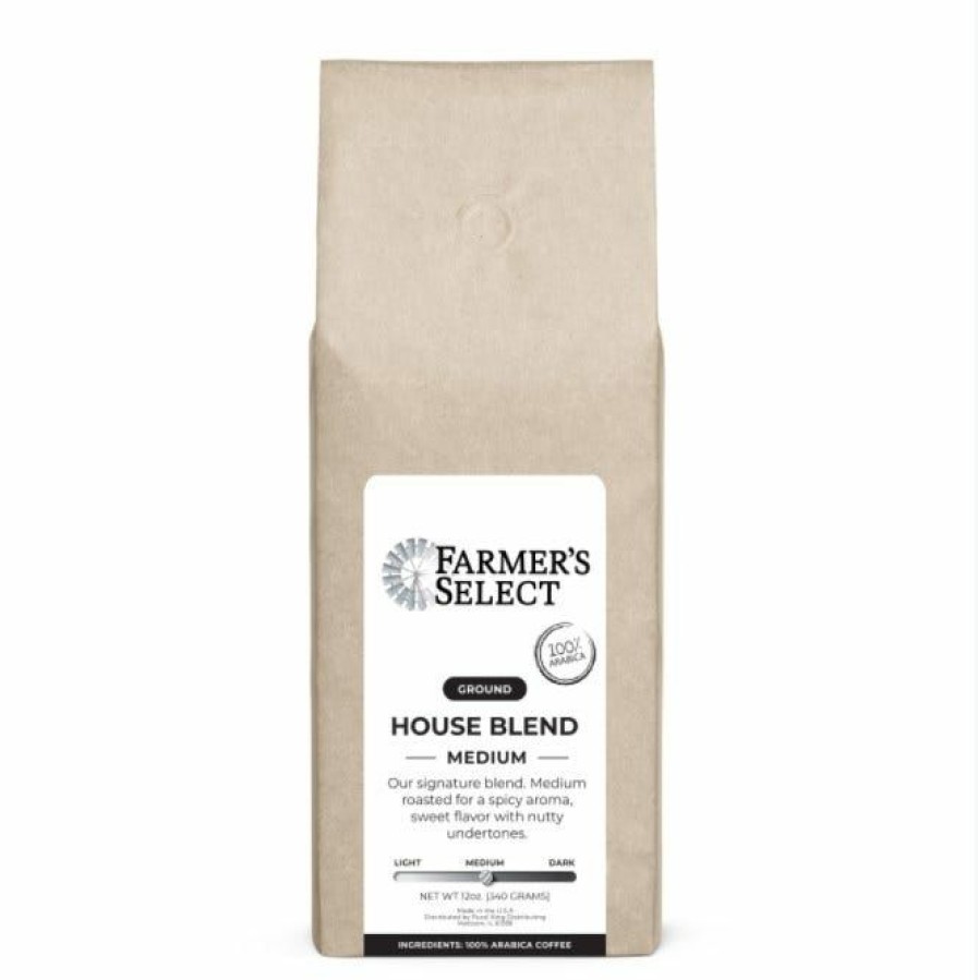 New Rural King Farmer'S Select House Blend Medium Roast Ground Coffee, 12 Oz. Coffee Supplies