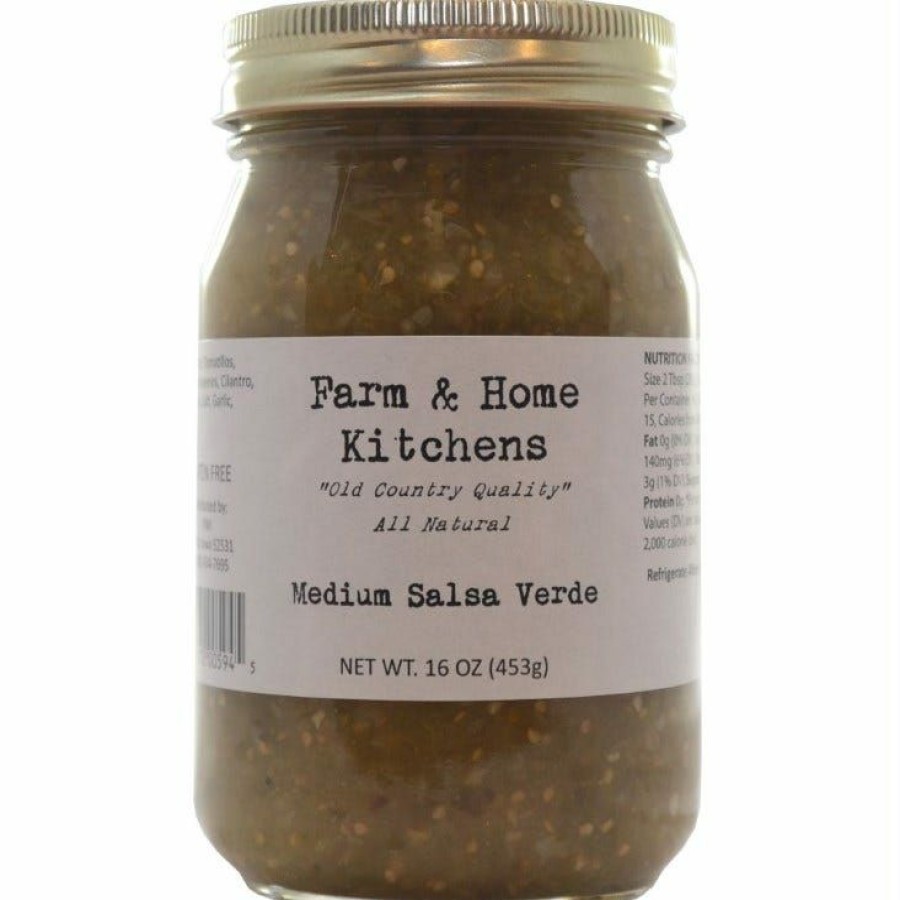 New Farm & Home Kitchens Medium Salsa Verde,16 Oz. Dips & Salsa