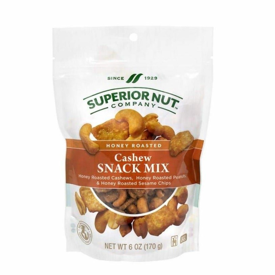 Clearance Superior Nut Company Honey Roasted Cashew Snack Mix, 6 Oz. Cashews