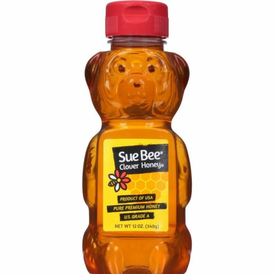 Hot Suebee Clover Honey Bear, 12 Oz. 40