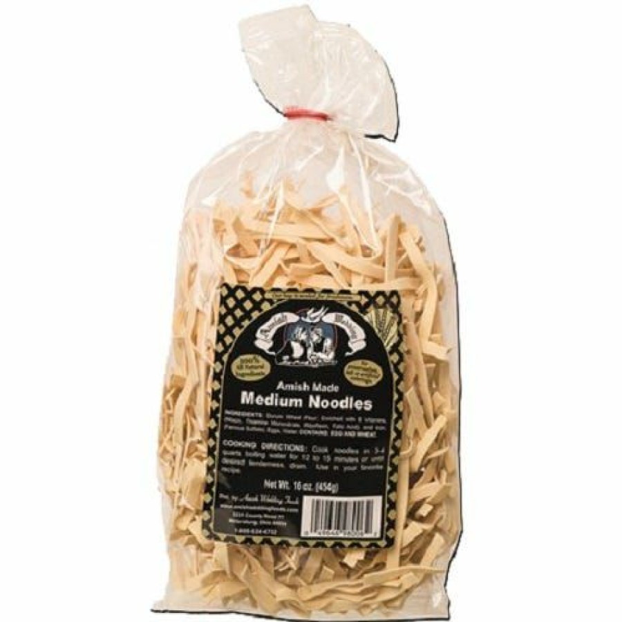 Online Various Brands Amish Made Medium Noodles, 16 Oz.