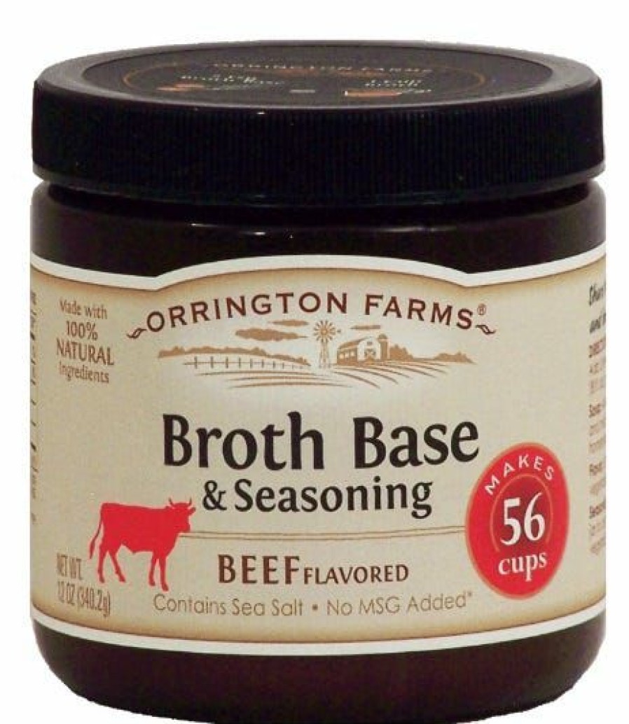 Clearance Mrs. Wages Orrington Farms Beef Broth And Seasoning, 12 Oz. Spices & Seasonings