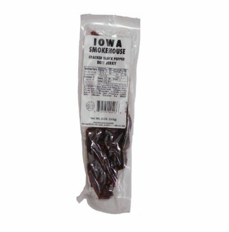 New Iowa Smokehousecracked Black Pepper Beef Jerky, 5 Oz.