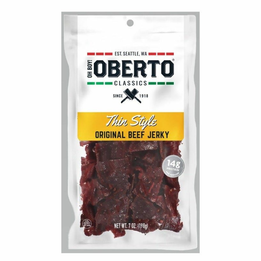 New Oberto Original Thin Style Beef Jerky, 7 Oz.