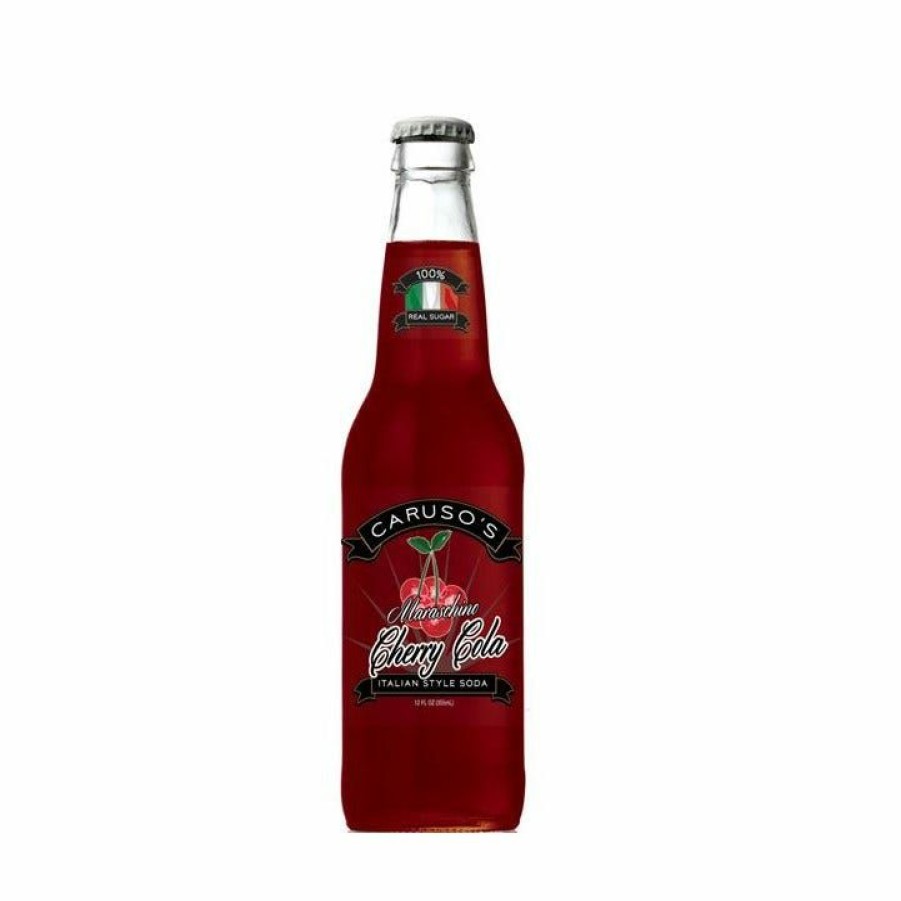 New Caruso'S Maraschino Cherry Cola, 12 Oz. Soda