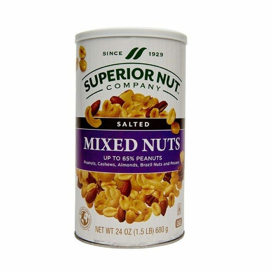 Online Superior Nut Company Salted Mixed Nuts Up To 65% Peanuts, 24 Oz.