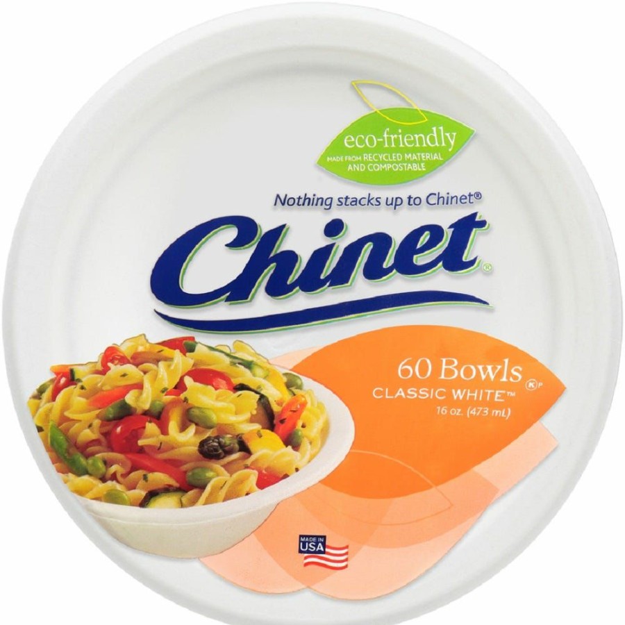 Best Chinet Classic White Bowls 60 Count 32336 Disposable Kitchenware