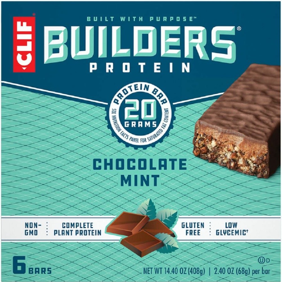 Best Clif Builders Chocolate Mint Protein Bars, 6 Count Granola & Snack Bars