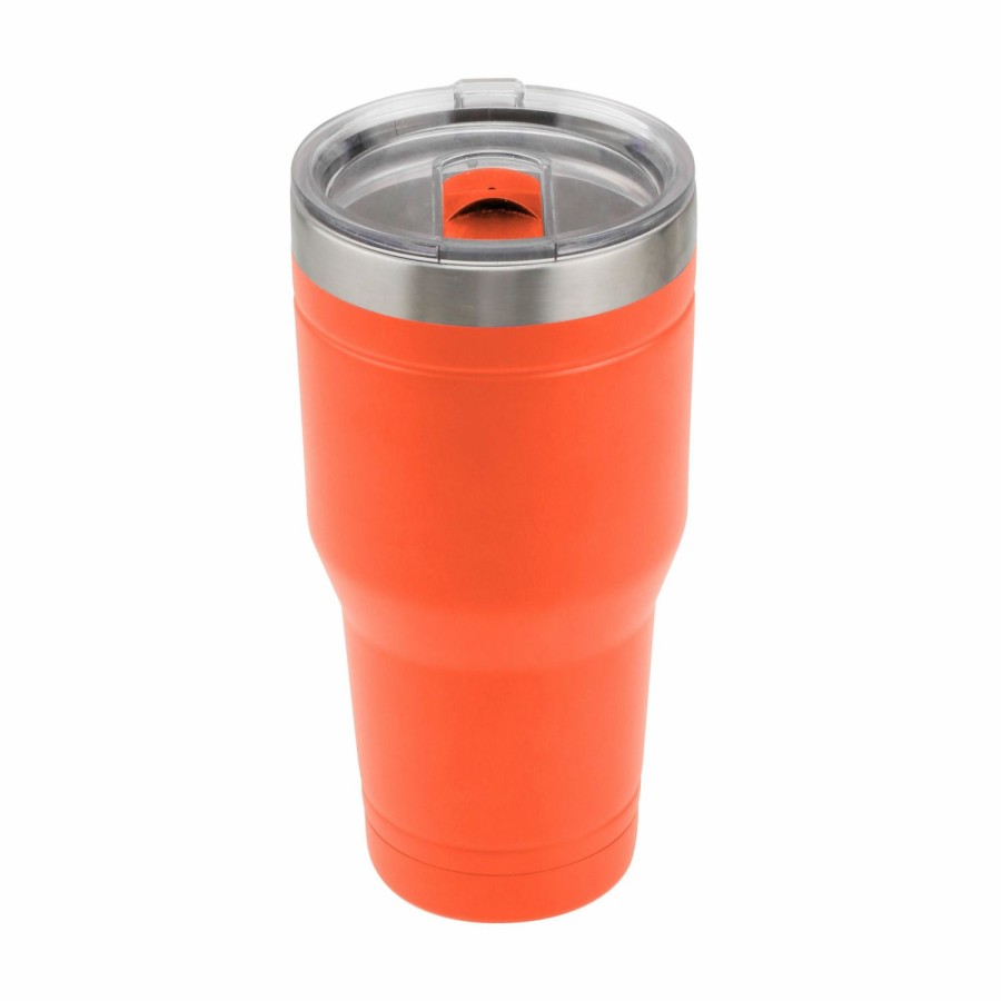 Clearance Lincoln Outfitters 30Oz. Stainless Tumbler Neon Orange 30804C Camp Kitchen