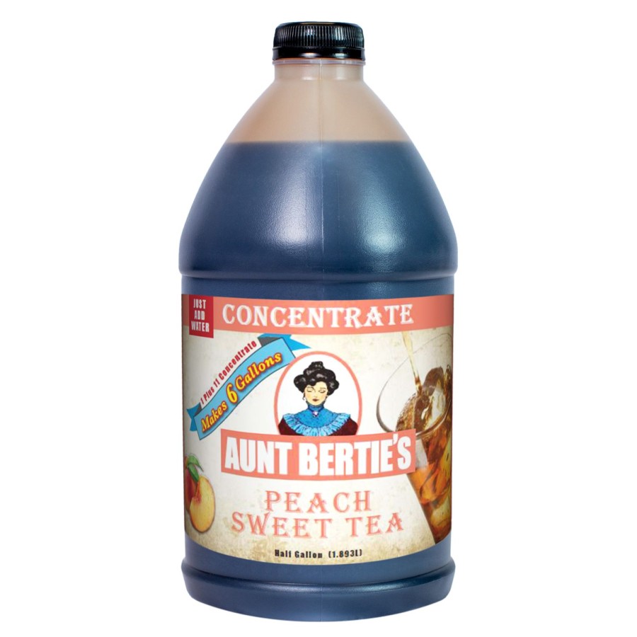 Wholesale Aunt Bertie'S Peach Tea Concentrate, Half Gallon