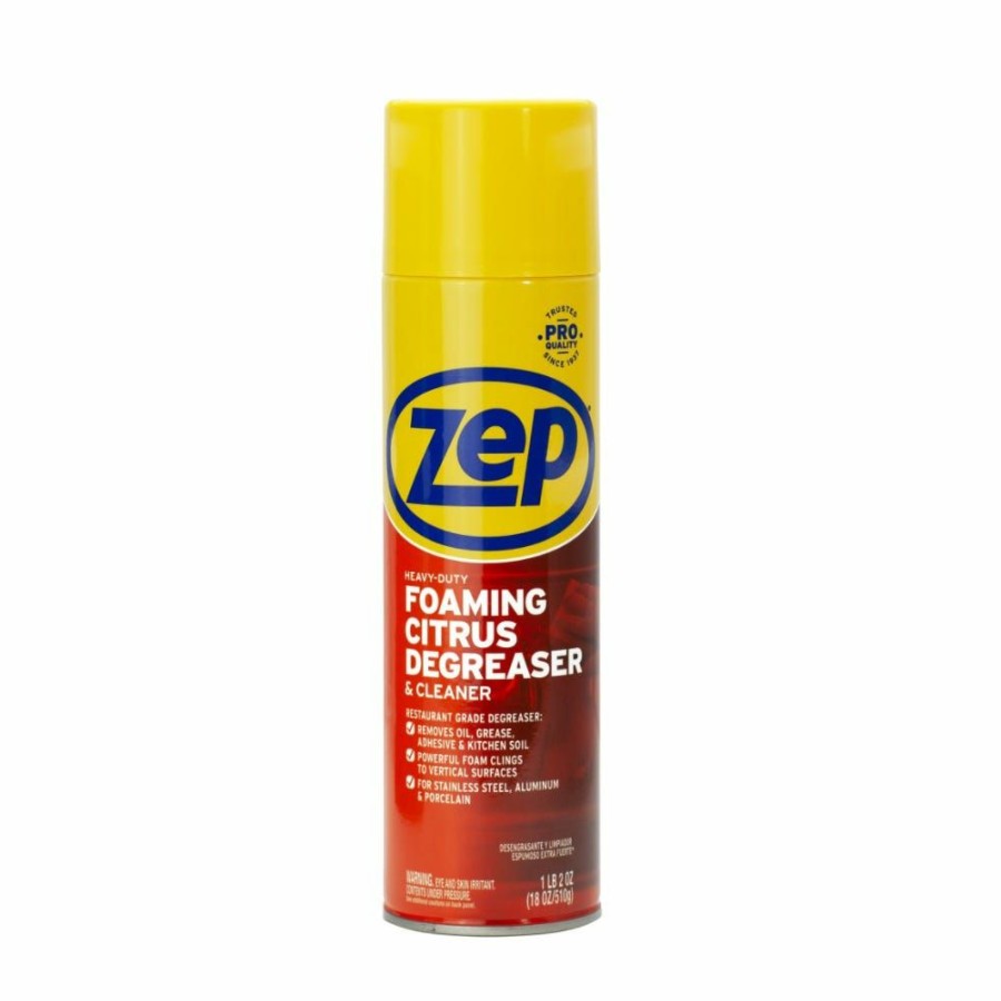 Best Zep Heavy Duty Foaming Citrus Degreaser, 18 Oz Zuhfd18 Surface Cleaners