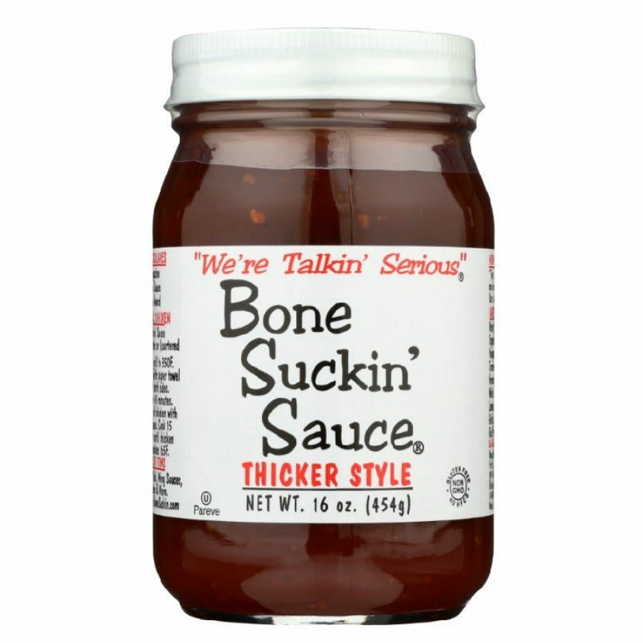 Wholesale Bone Suckin' Barbecue Sauce Thicker Style, 16 Oz. Condiments & Sauces