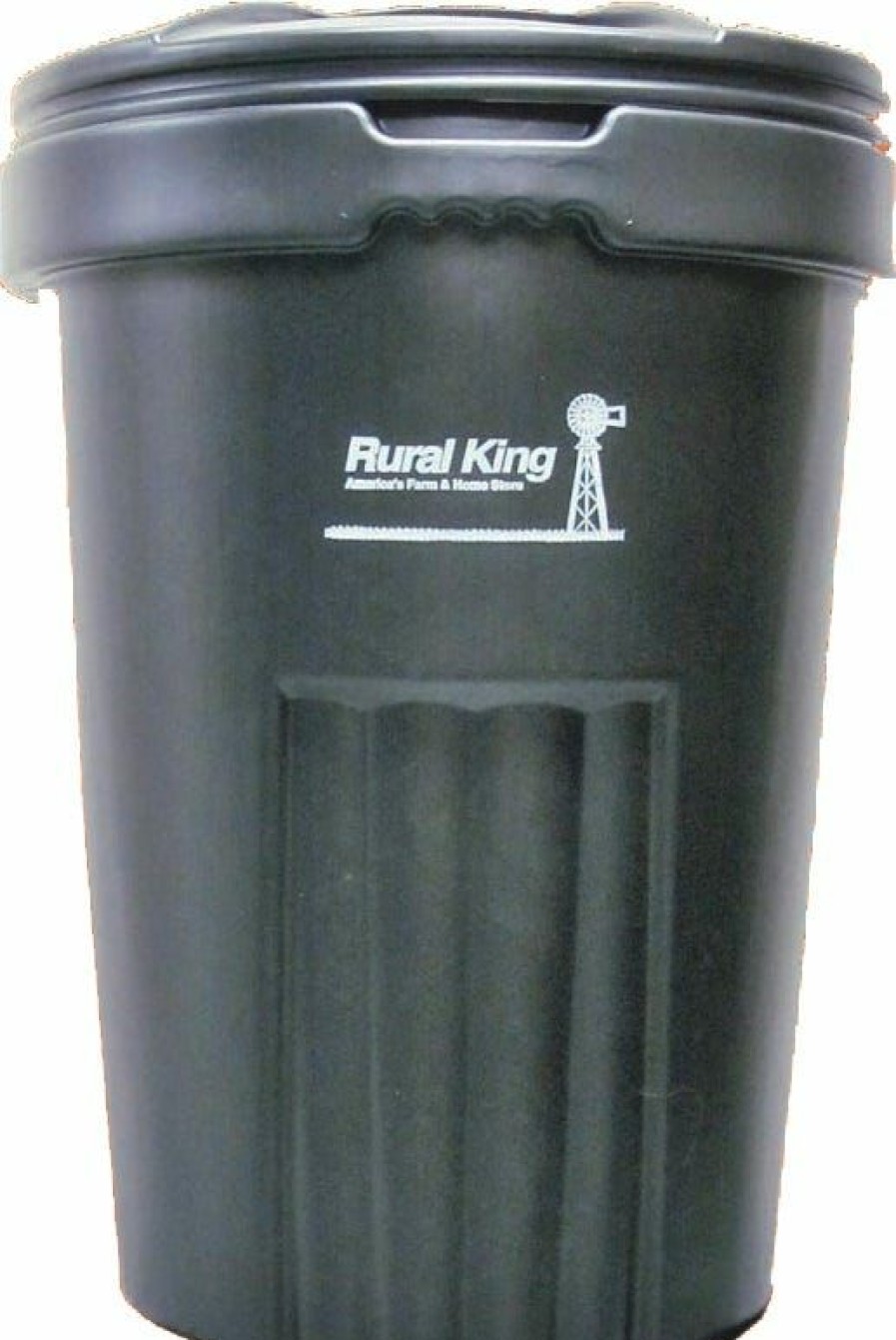 New Rural King 32 Gallon Plastic Garbage Can With Lid 30Prk Trash Can