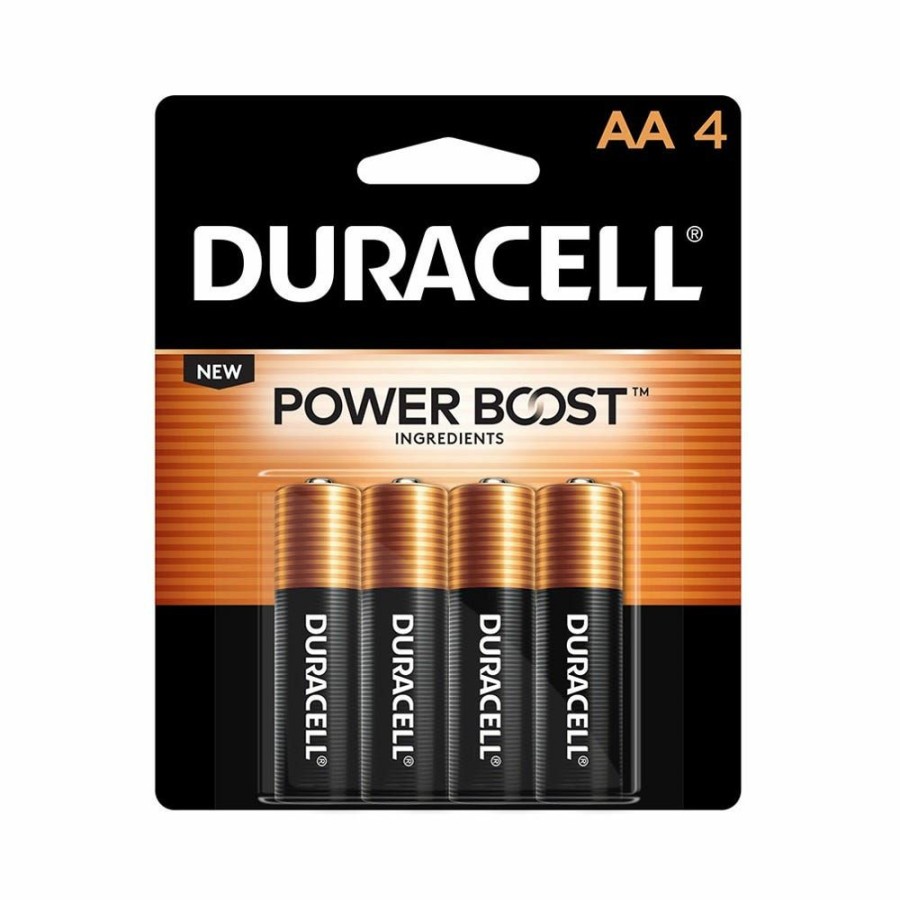 Hot Duracell Coppertop Aa Alkaline Batteries, 4 Pack Household Batteries