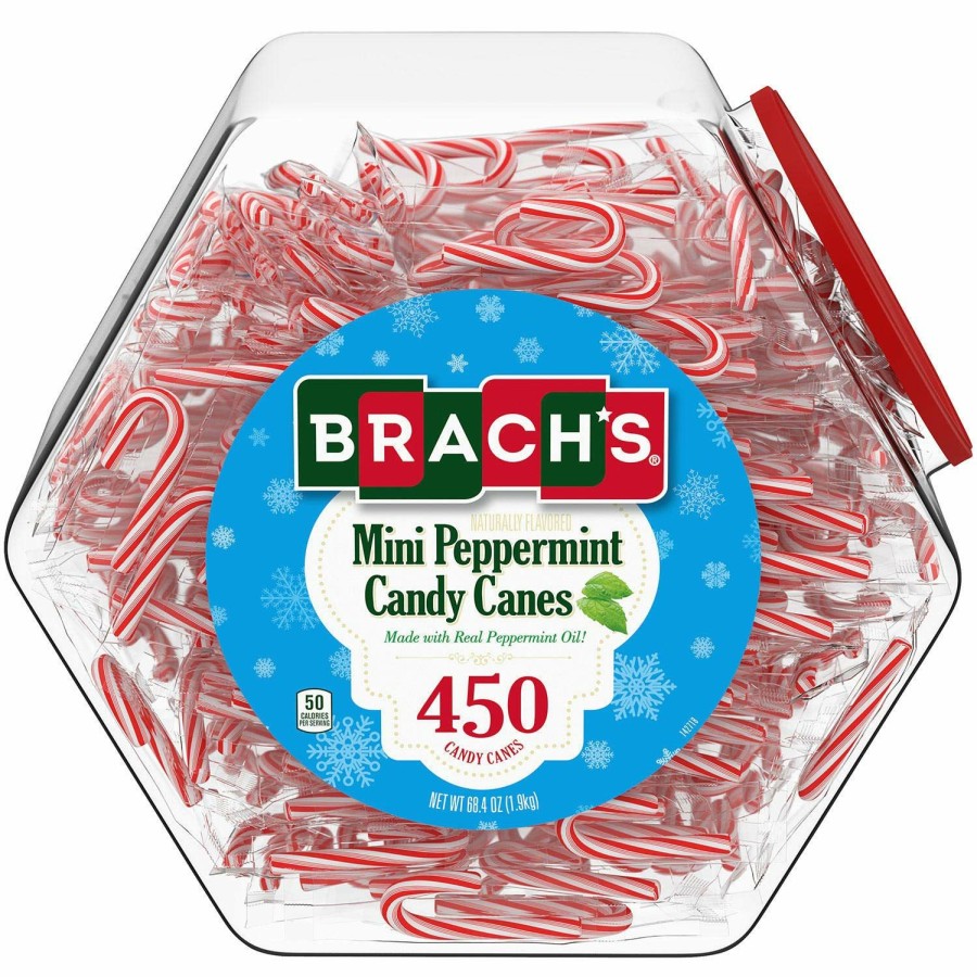 Wholesale Brach'S Mini Candy Cane Display, 450 Count 4939 Candy Gifts & Seasonal