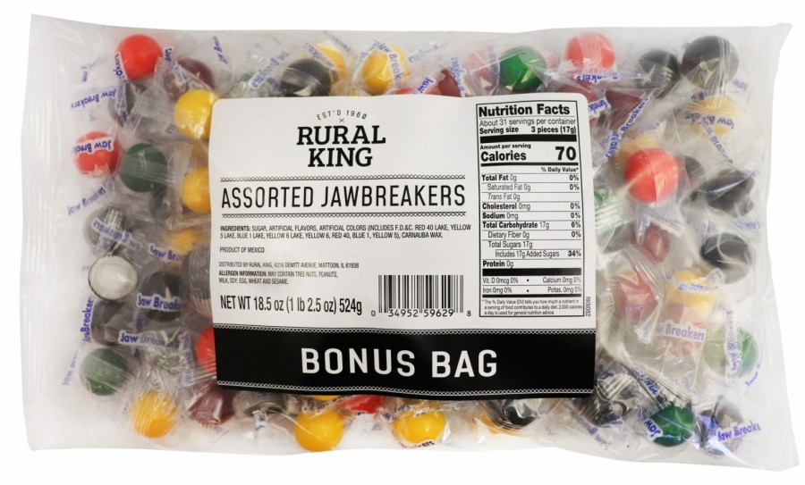 New Rural King Jaw Breakers Bonus Bag Candy & Gum