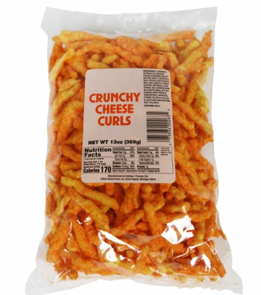 Clearance Various Brands Crunchy Cheese Curls, 13Oz. Chips & Crackers