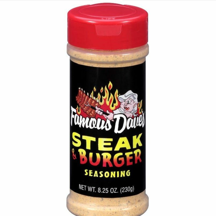 Clearance Famous Dave'S Steak & Burger Seasoning 8.25 Oz. Food