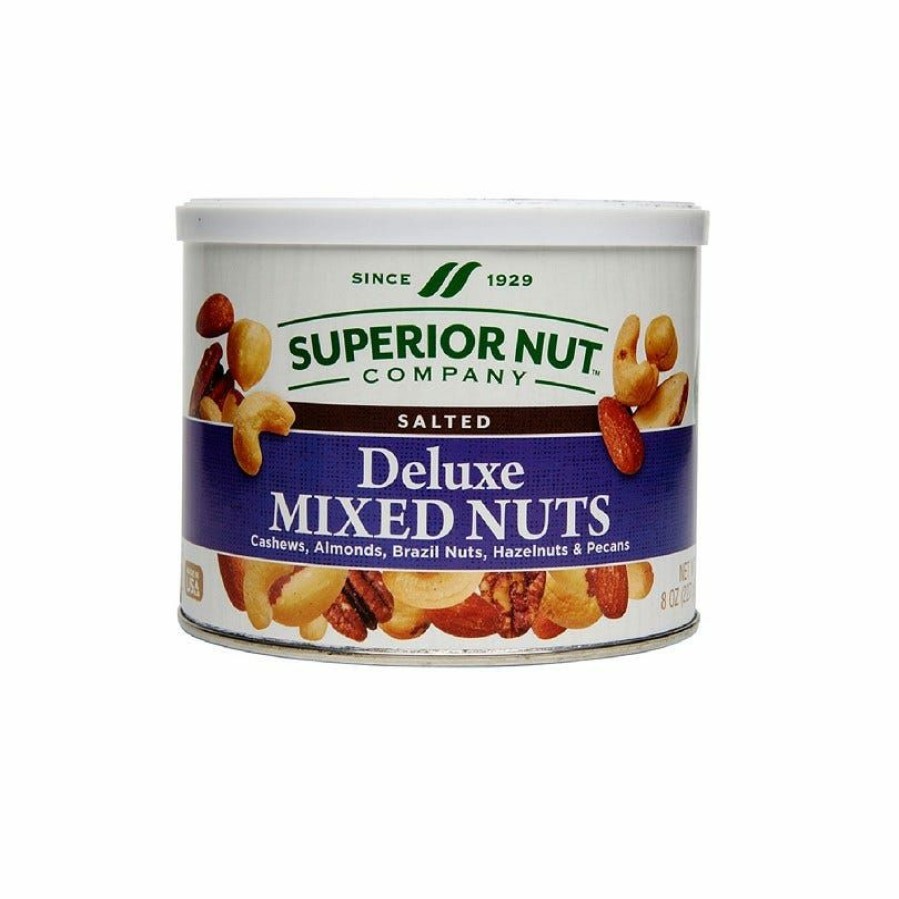 Clearance Superior Nut Company Salted Deluxe Mixed Nuts, 8 Oz. Peanuts