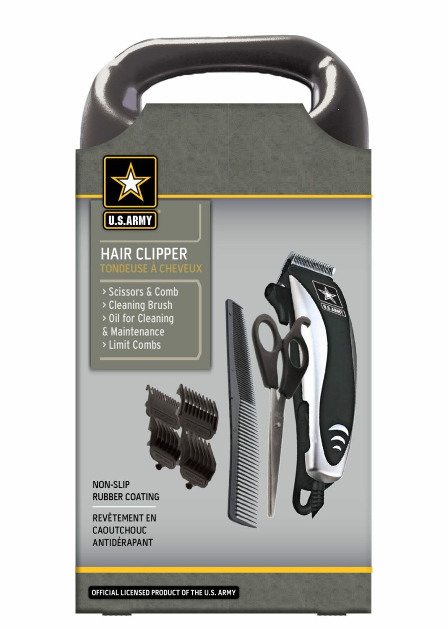 Online Us Army Corded Hair Clipper Set, 10 Piece 24835-Us Shave