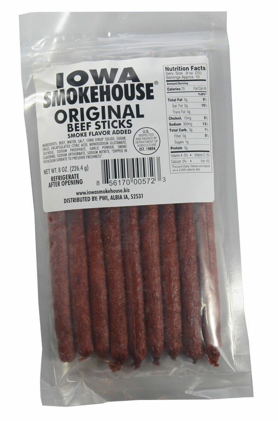 Best Iowa Smokehouse Original Beef Sticks Is-Bso Jerky