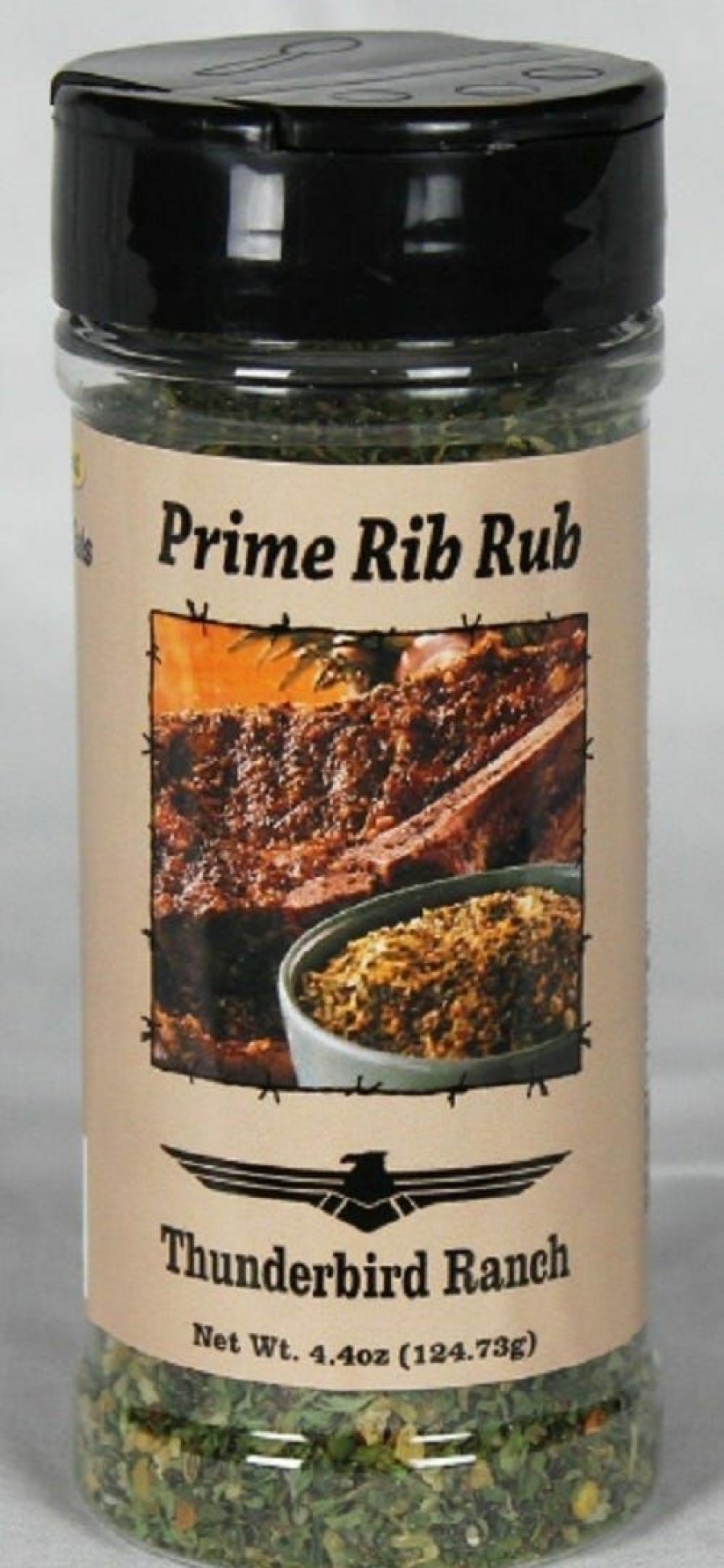 Clearance Thunderbird Ranch Gourmet Foods Gluten Free Prime Rib Rub Bottle 209 Spices & Seasonings