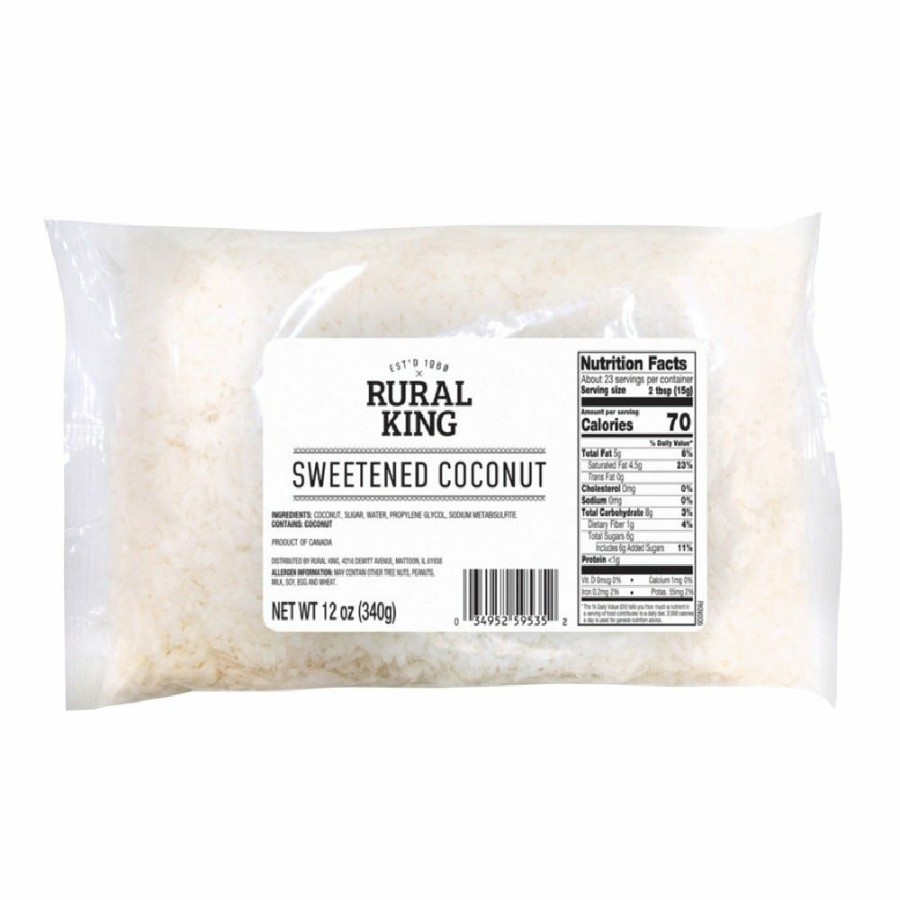 New Rural King Sweetened Coconut, 12 Oz. Dried Fruit