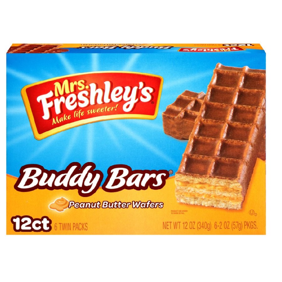 New Mrs. Freshley'S Mrs Freshley'S Buddy Bar, 6 Twin Packs Snacks