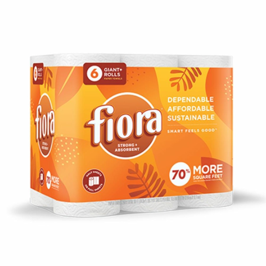 Best Fiora 2 Ply Paper Towels, 6 Rolls 41015 Paper Towels & Napkins