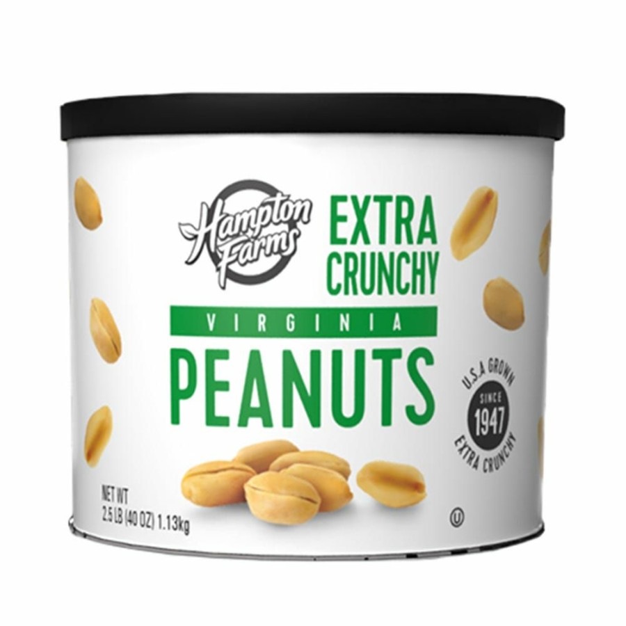 Clearance Hampton Farms Gourmet Extra Crunchy Roasted & Salted Virginia Peanuts, 40 Oz.