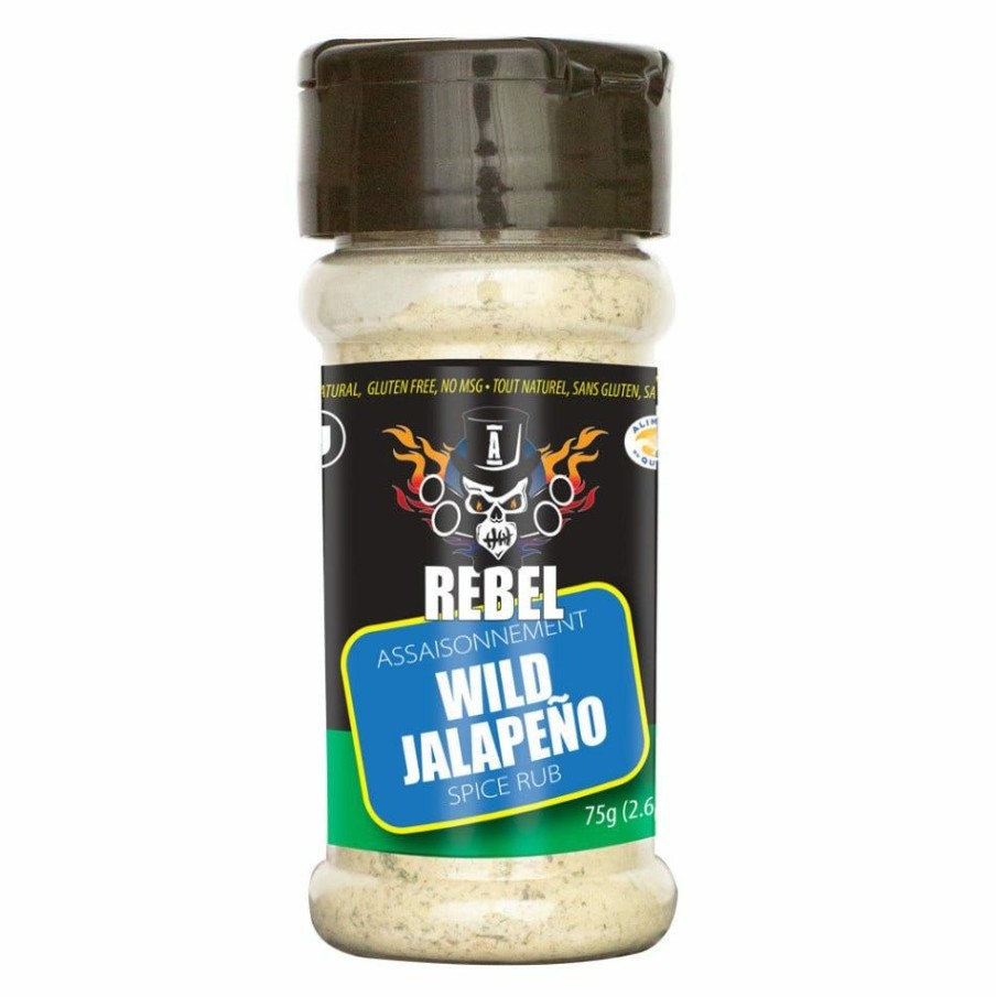 Wholesale Aubrey D. Rebel Wild Jalapeno Dry Spice Rub, 2.65 Oz. Condiments & Sauces