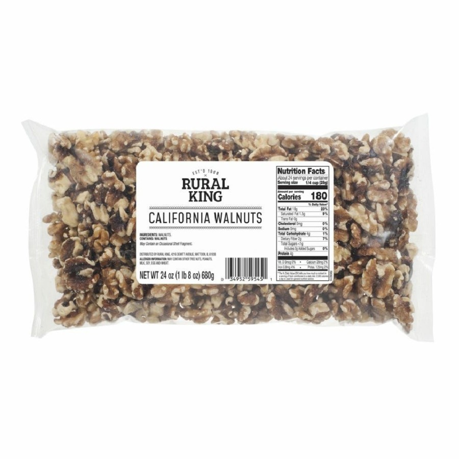 Best Rural King California Walnuts, 24 Oz. Pecans, Pistashios & Walnuts