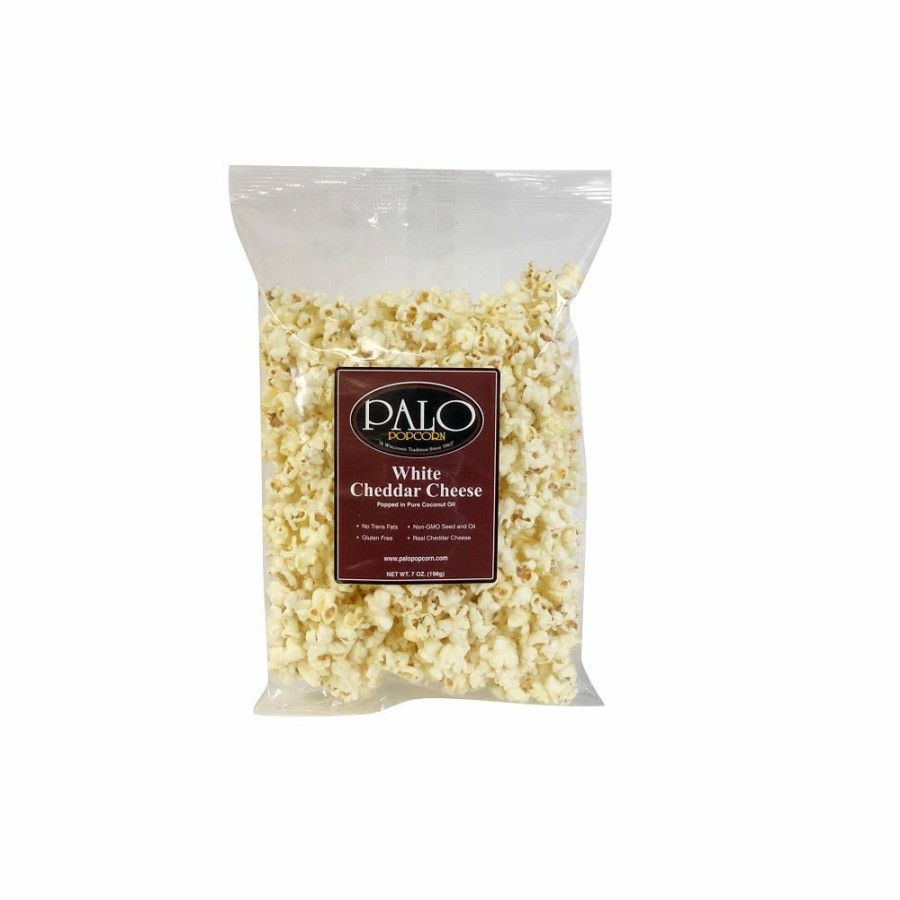 New Palo Popcorn White Cheddar Popcorn, 7 Oz.