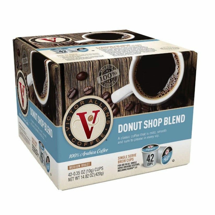 Online Victor Allen'S Donut Shop Blend Single Serve Coffee Cups, 42 Count