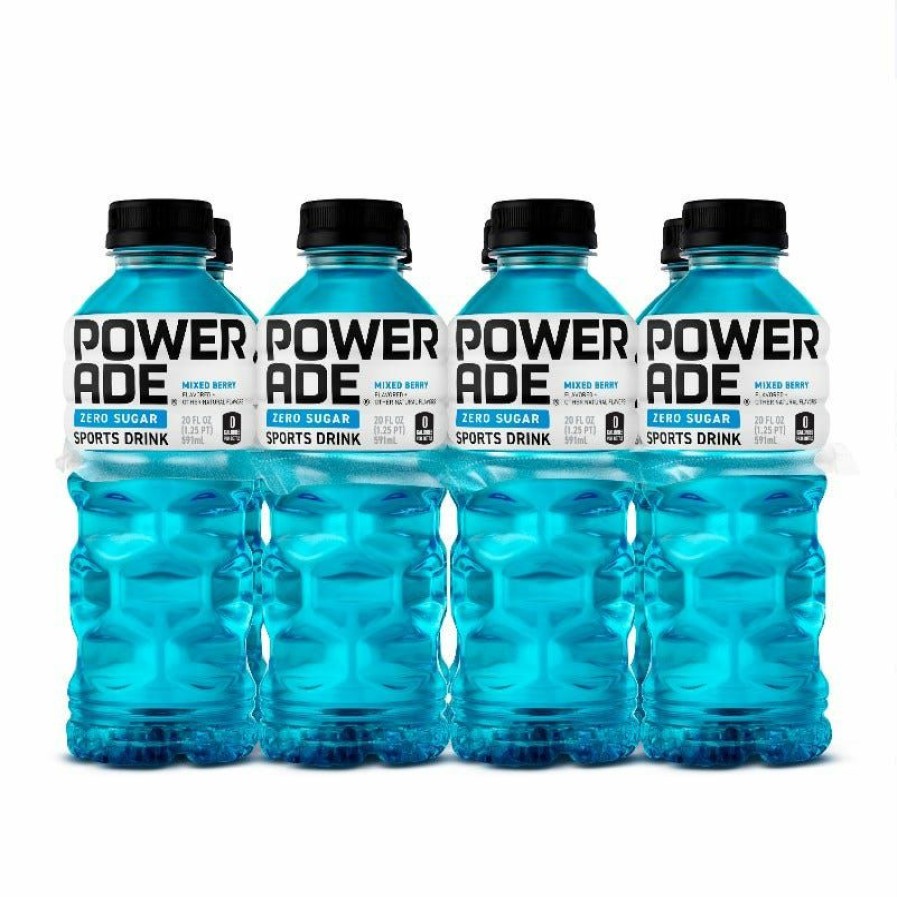 New Powerade Zero Sugar Sports Drink Mixed Berry, 20 Oz. 8-Pack Sports Drinks & Energy Drinks