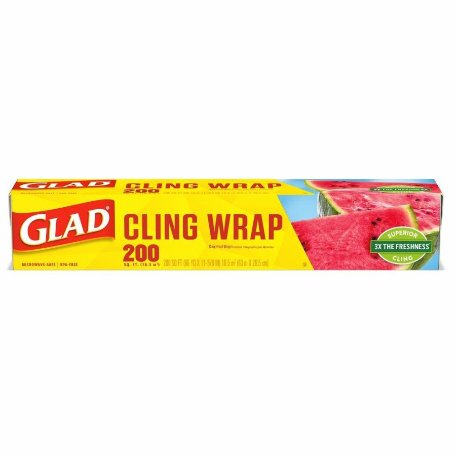 Clearance Glad 200 Sq. Ft. Cling Wrap 00020 Food Storage