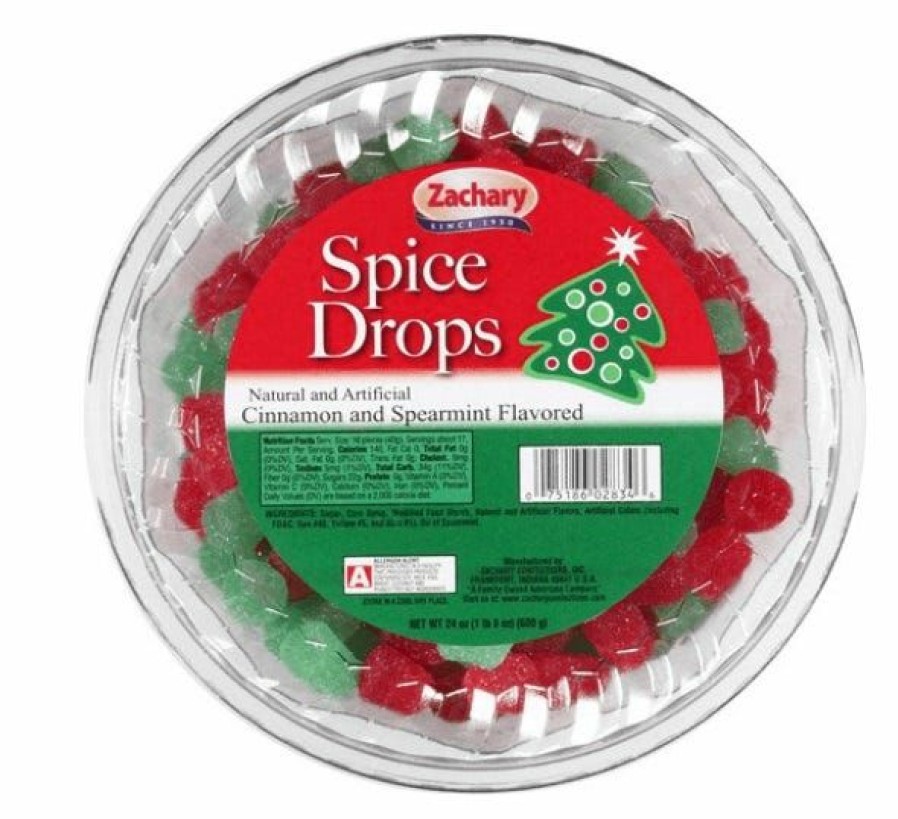 Clearance Zachary Cinnamon And Spearmint Flavored Spice Drops, 24 Oz. Candy Gifts & Seasonal