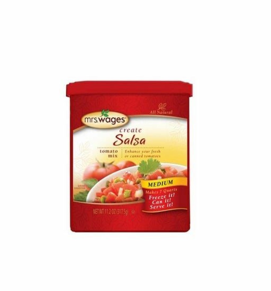 Hot Mrs. Wages Medium Salsa Tomato Mix, 11.2 Oz. Canning Ingredients