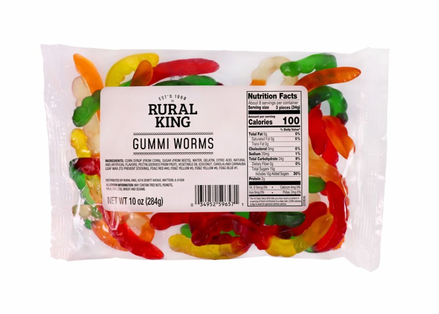 Best Rural King Gummi Worms Candy & Gum