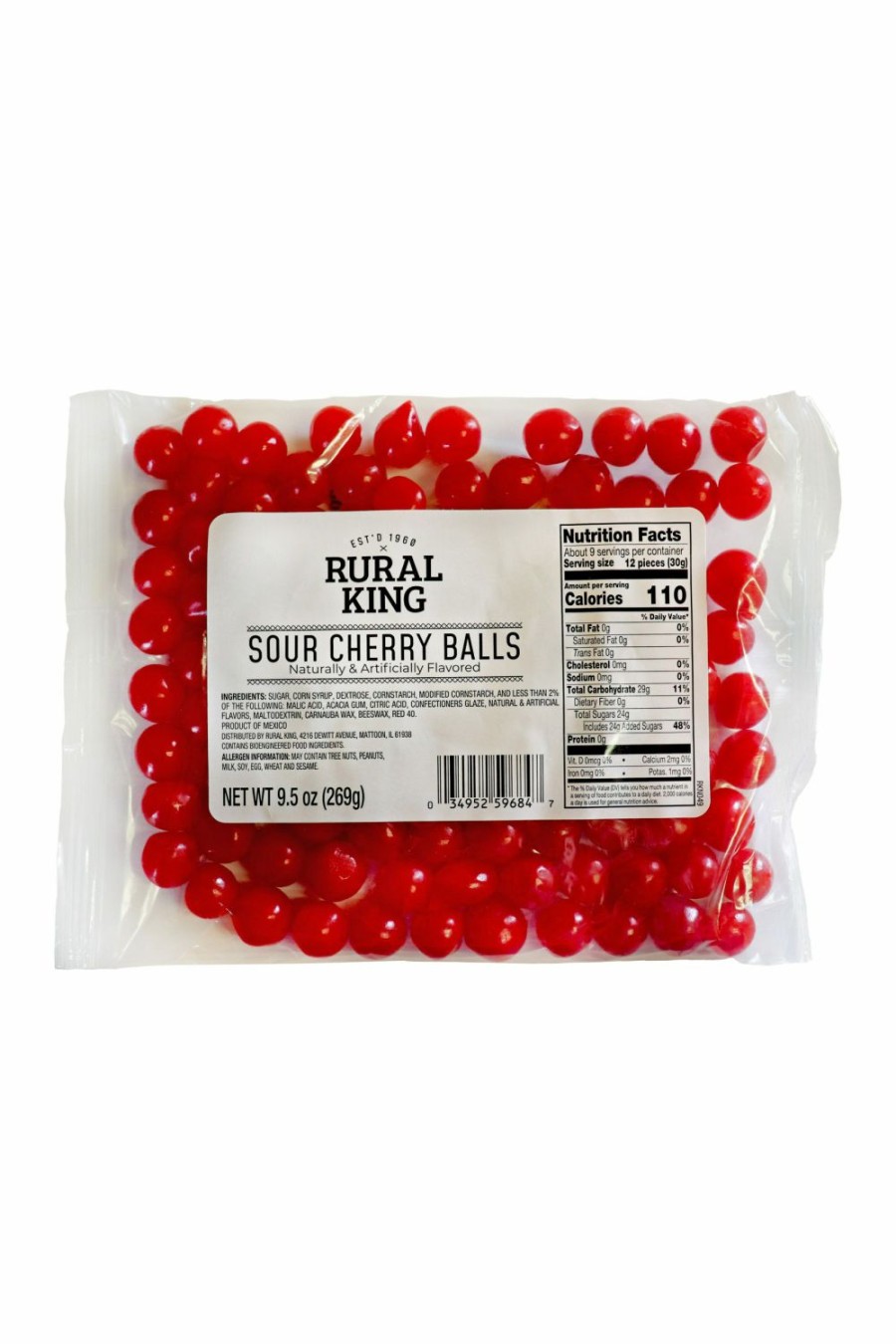 Clearance Rural King Sour Cherry Balls Candy & Gum